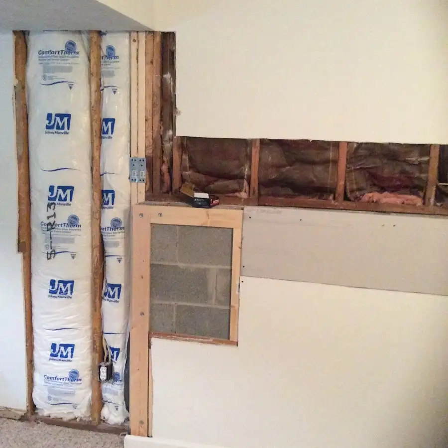 Wall insulation replacement during Contents Cleaning & Restoration in Beaverton